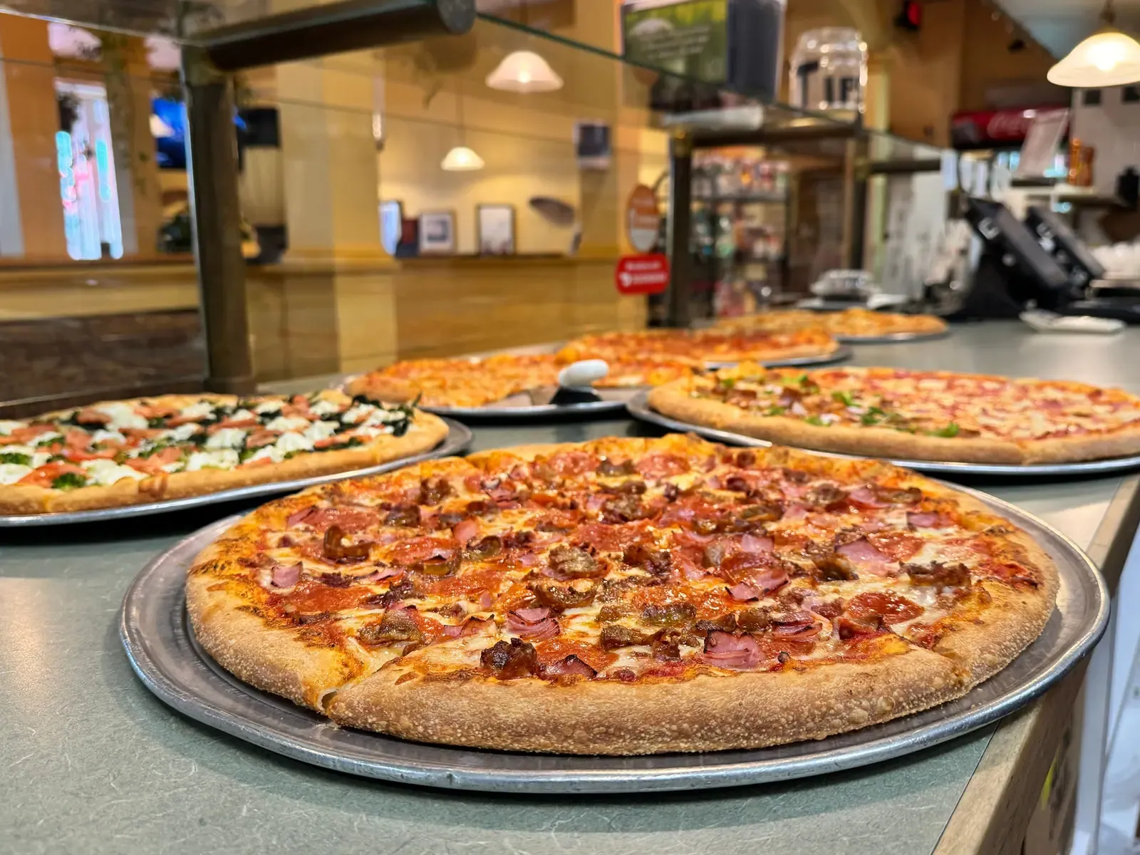 The order counter at Rudy's Pizza & Italian Bistro in Newark, DE